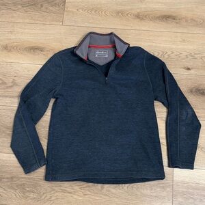 Men’s Eddie Bauer 1/4 Zip Pullover Sweater Size Medium